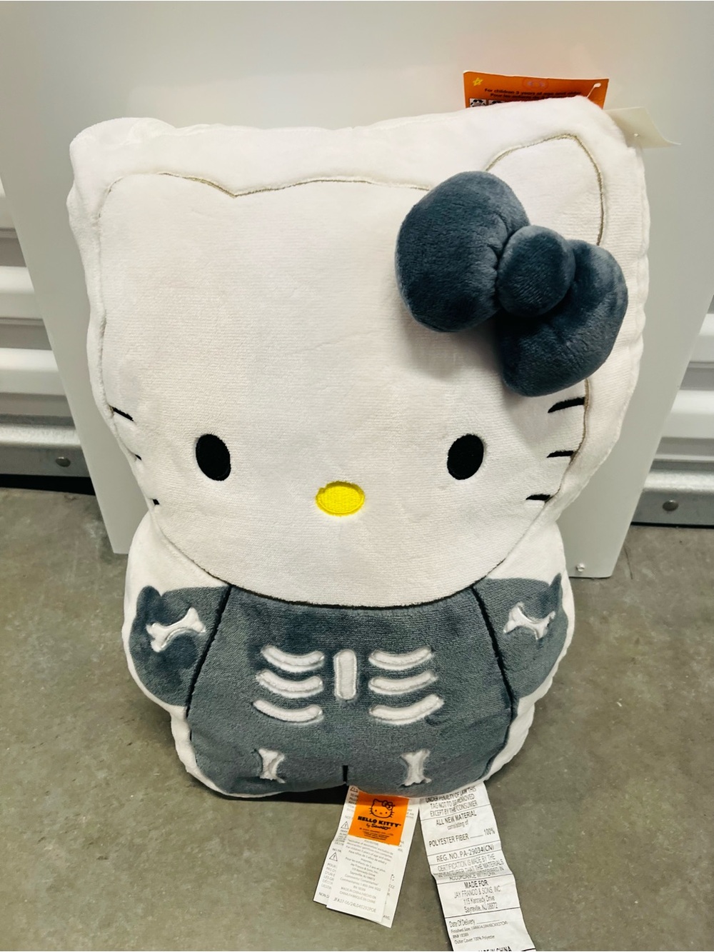 Hello Kitty Halloween skeleton pillow
Brand new with tags